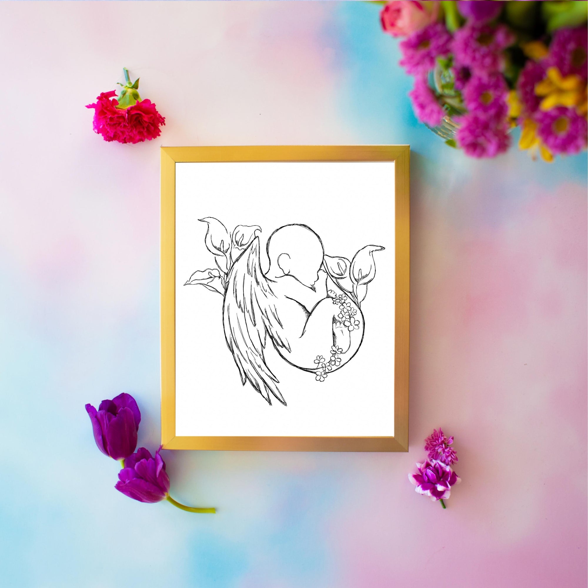Angel Baby 8x10 Art Print