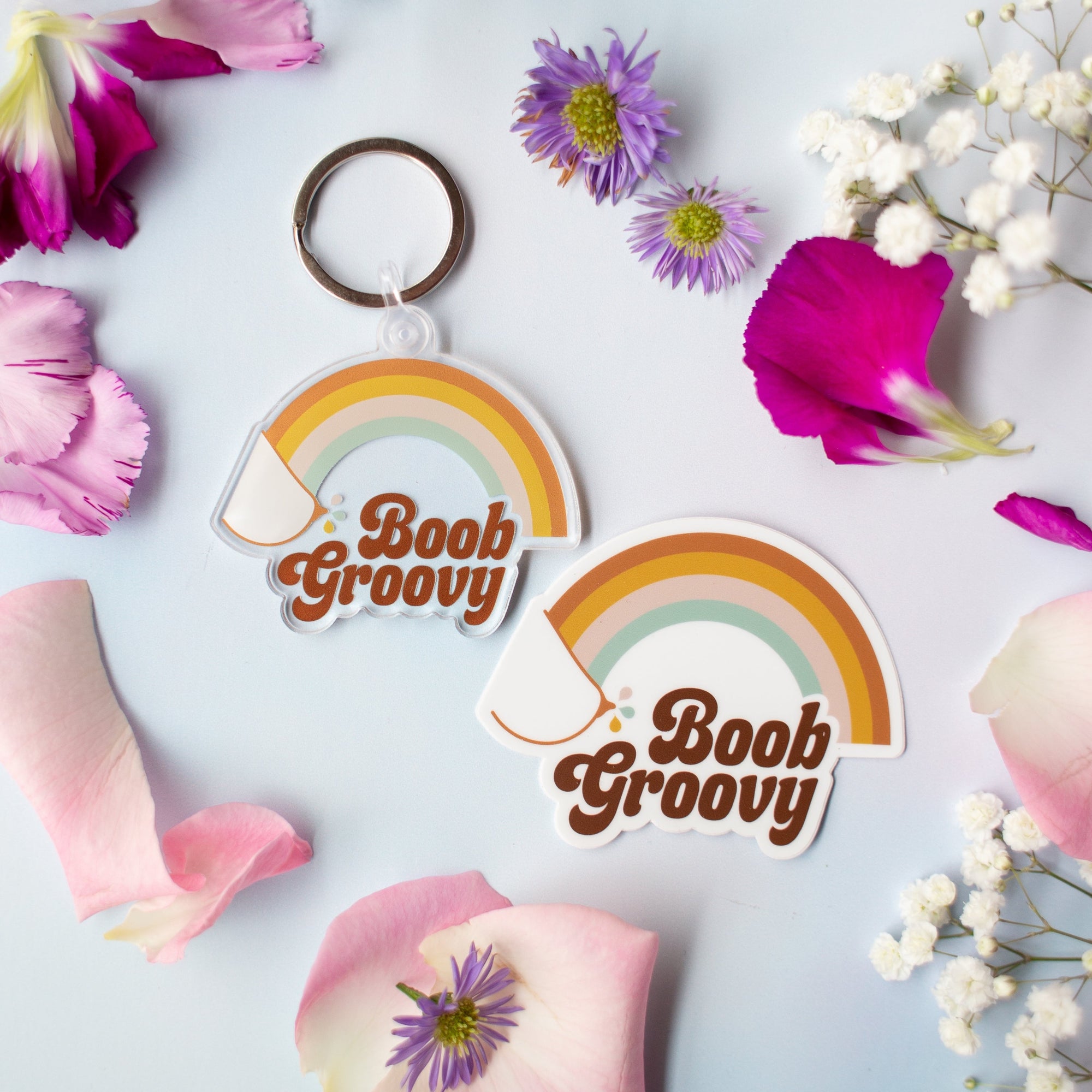Boob Groovy | Sticker & Keychain