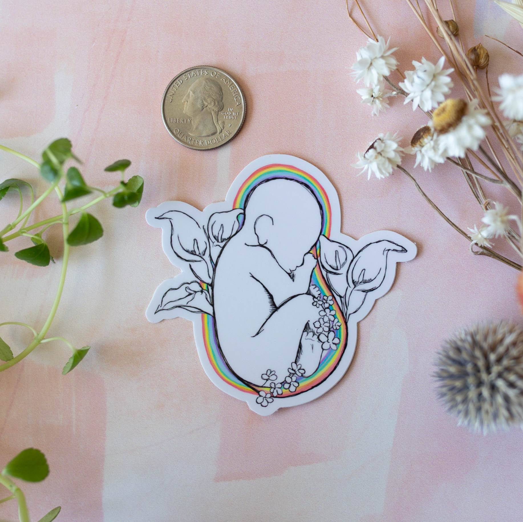 Blue Baby Rainbow friends | Sticker