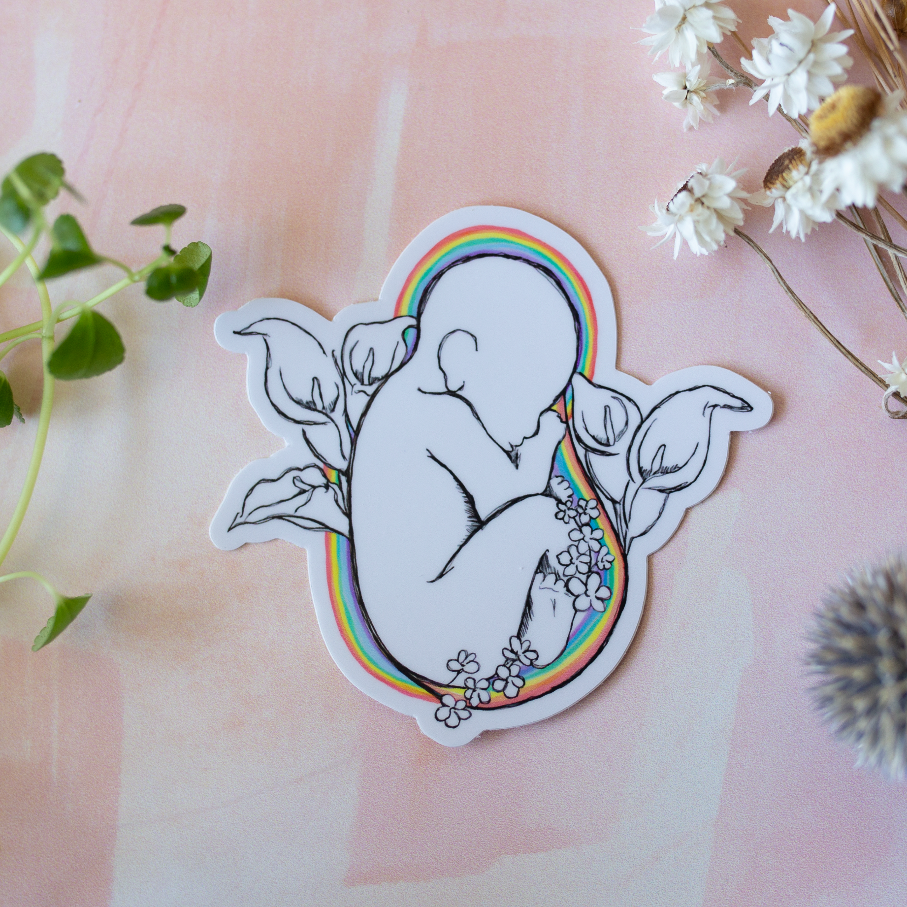 Blue Baby Rainbow friends | Sticker